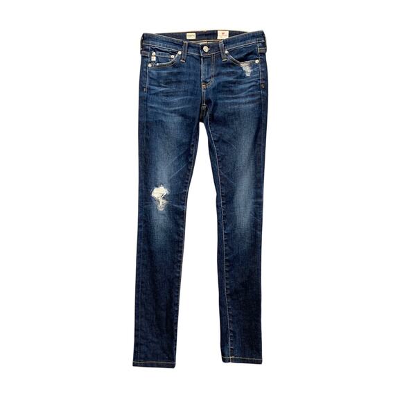 Adriano Goldschmied Jeans Womens 24 Super Skinny Leggings Distressed Jeggings - Picture 1 of 11